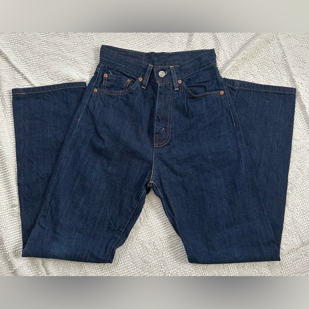 Levi's 701 High Waisted Selvage Denim Jeans